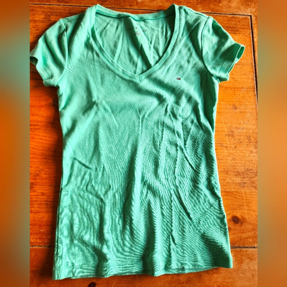🤑 2 for $16 Tommy Hilfiger Teal Tee